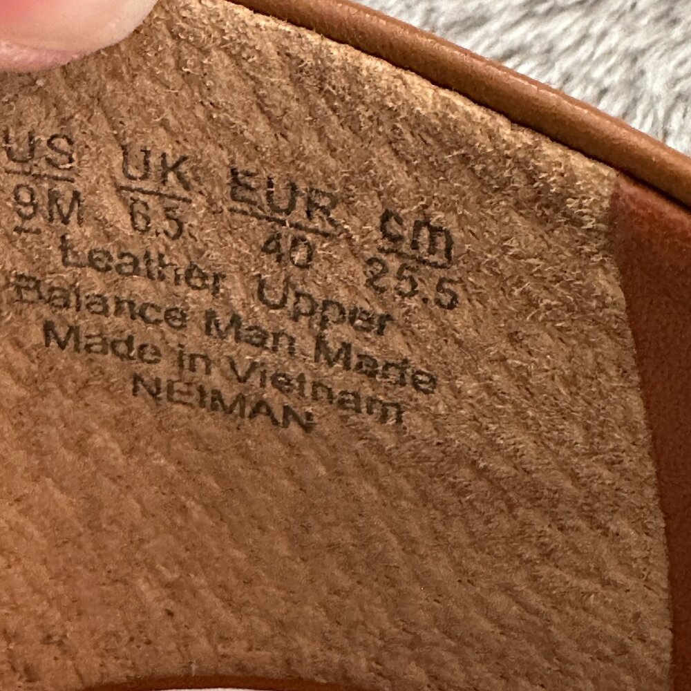 Franco Sarto Cognac Pointed D'Orsay Flats - Picture 5 of 5